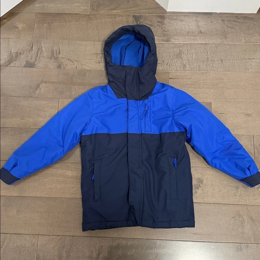 Children’s Place Kids Blue Hooded Puffer Jacket size 5/6